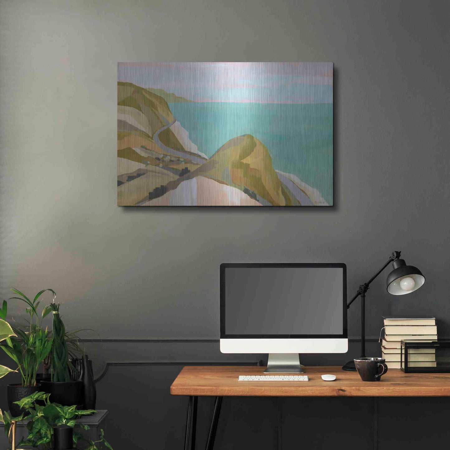 Luxe Metal Art 'Big Sycamore Canyon' by Pete Oswald, Metal Wall Art,36x24