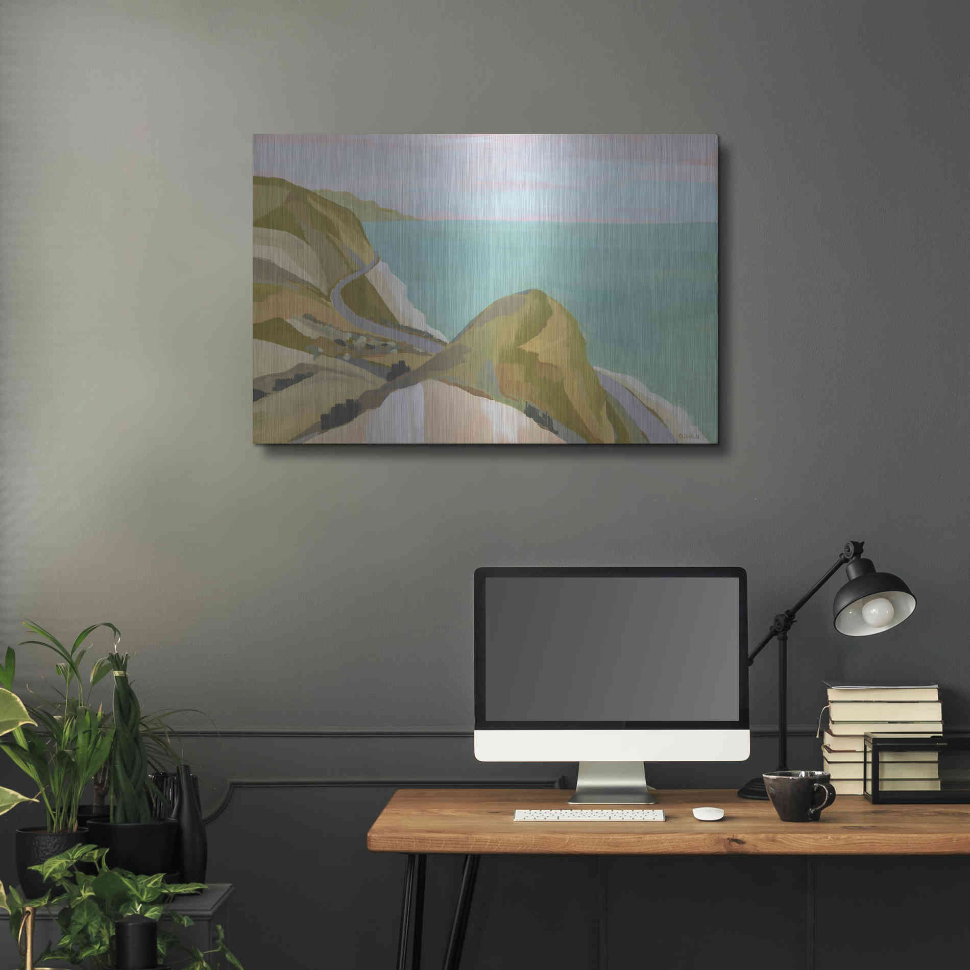 Luxe Metal Art 'Big Sycamore Canyon' by Pete Oswald, Metal Wall Art,36x24
