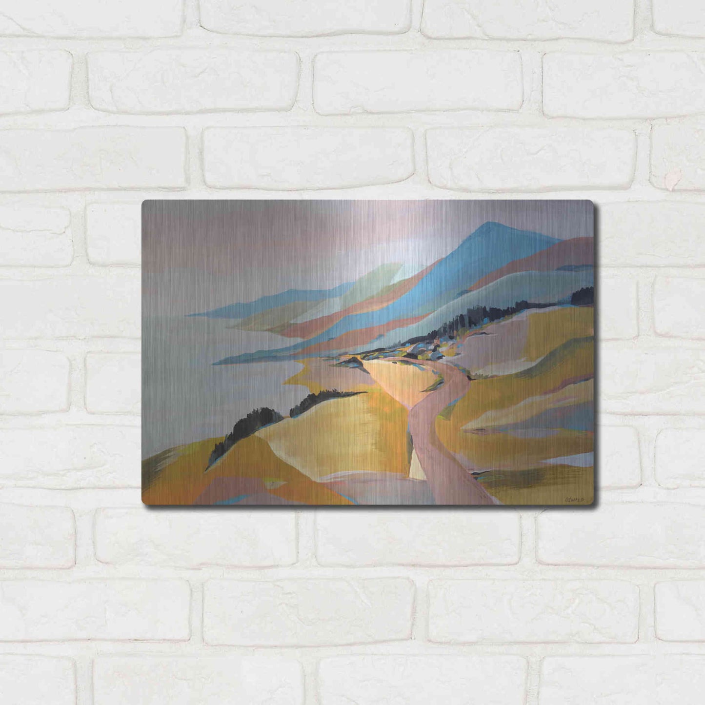 Luxe Metal Art 'Monterey to The Sea' by Pete Oswald, Metal Wall Art,16x12