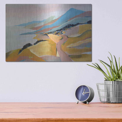Luxe Metal Art 'Monterey to The Sea' by Pete Oswald, Metal Wall Art,16x12