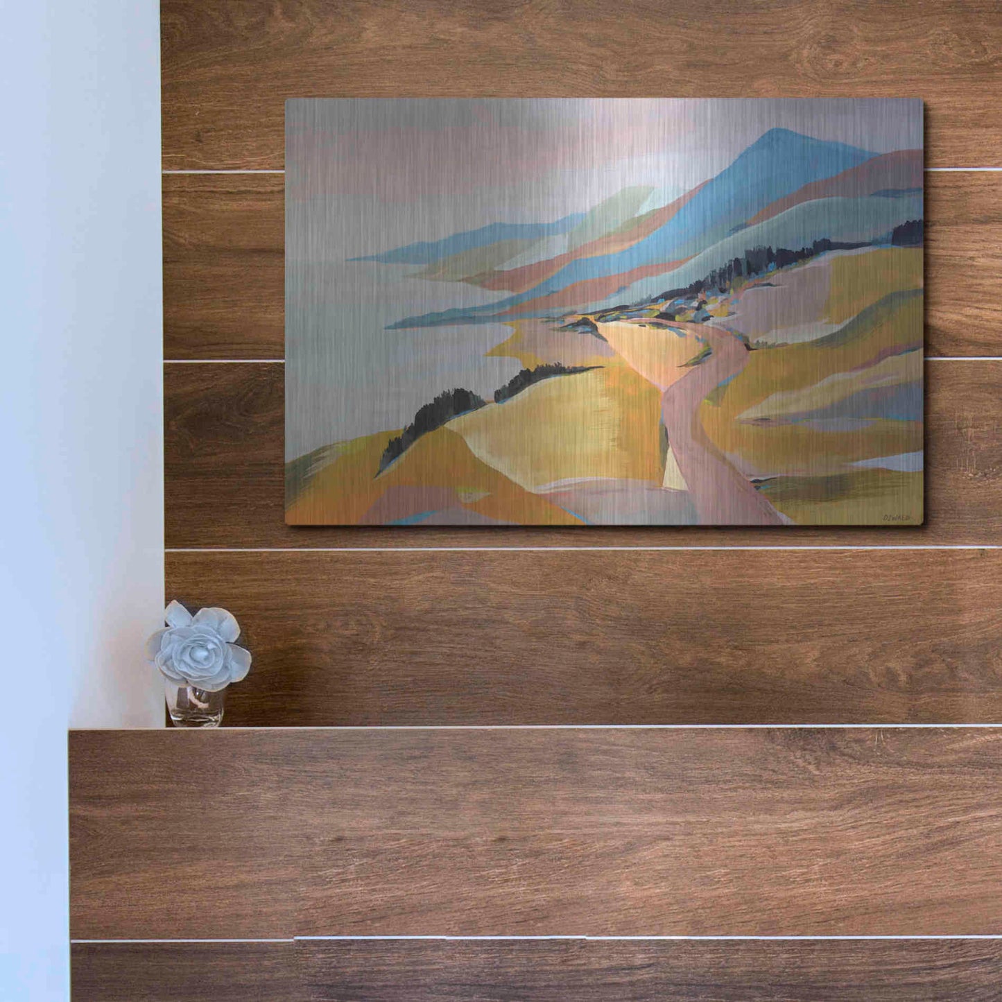 Luxe Metal Art 'Monterey to The Sea' by Pete Oswald, Metal Wall Art,16x12