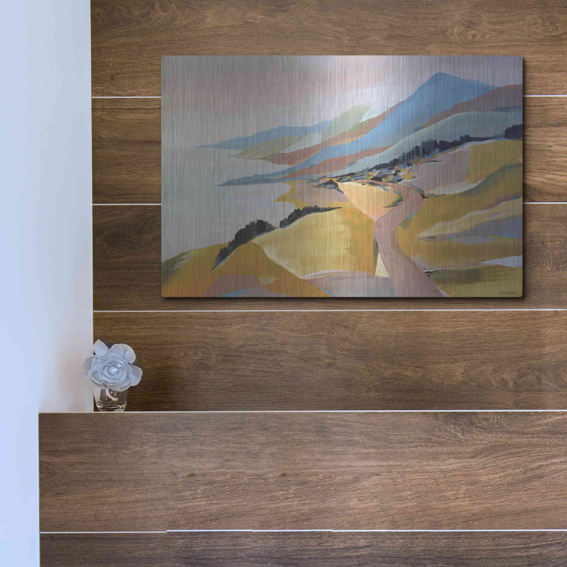 Luxe Metal Art 'Monterey to The Sea' by Pete Oswald, Metal Wall Art,16x12
