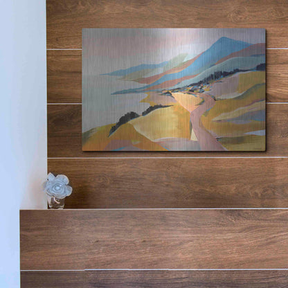 Luxe Metal Art 'Monterey to The Sea' by Pete Oswald, Metal Wall Art,16x12