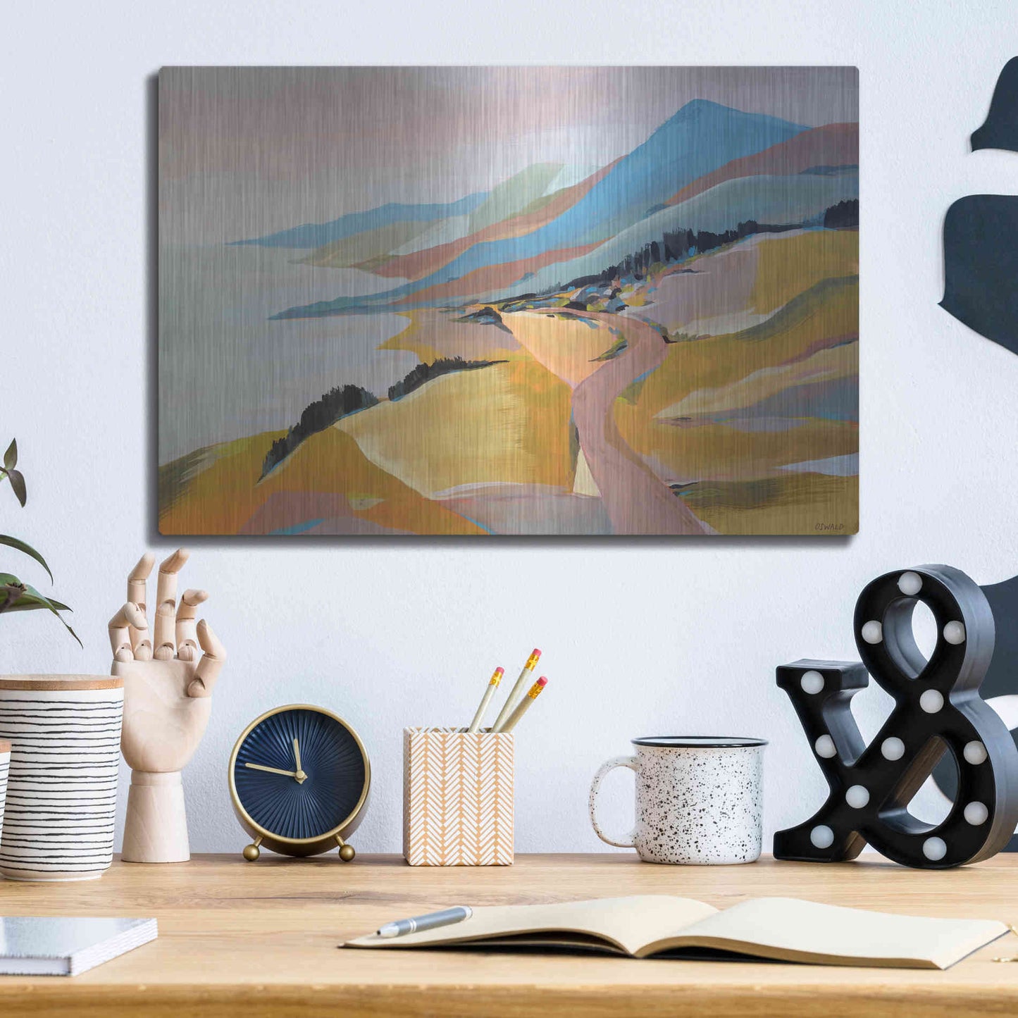 Luxe Metal Art 'Monterey to The Sea' by Pete Oswald, Metal Wall Art,16x12