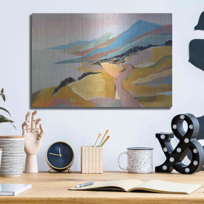 Luxe Metal Art 'Monterey to The Sea' by Pete Oswald, Metal Wall Art,16x12