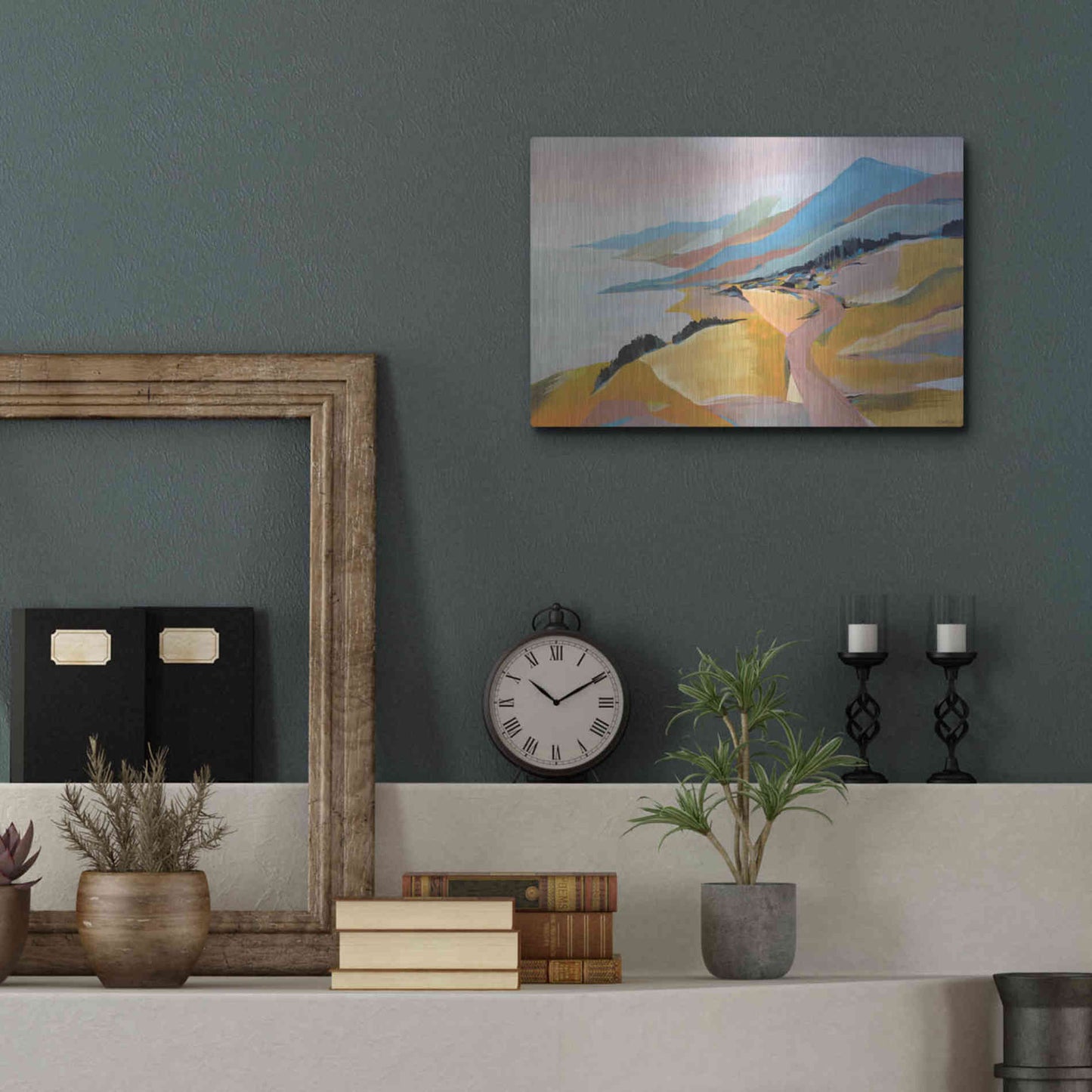 Luxe Metal Art 'Monterey to The Sea' by Pete Oswald, Metal Wall Art,16x12