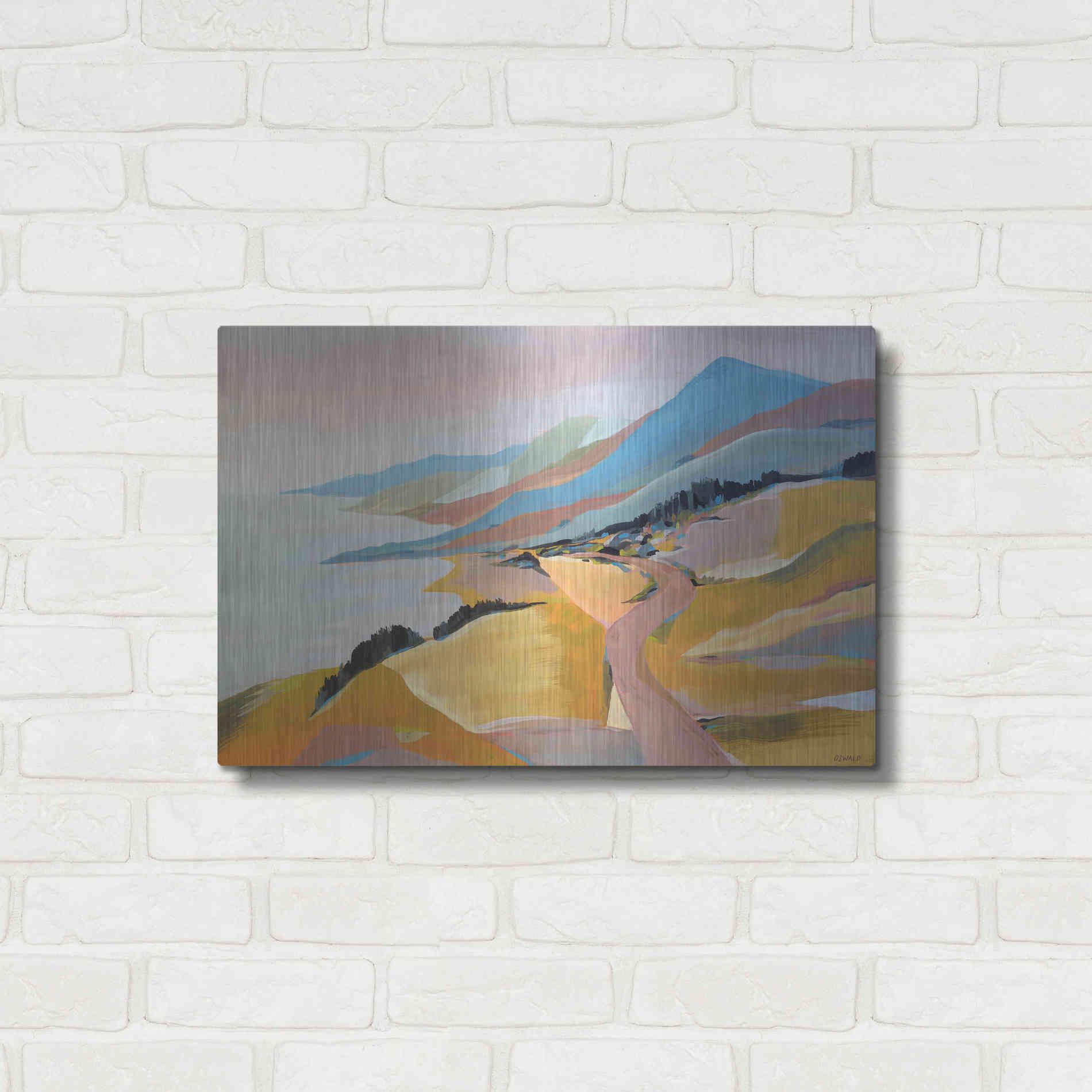 Luxe Metal Art 'Monterey to The Sea' by Pete Oswald, Metal Wall Art,24x16