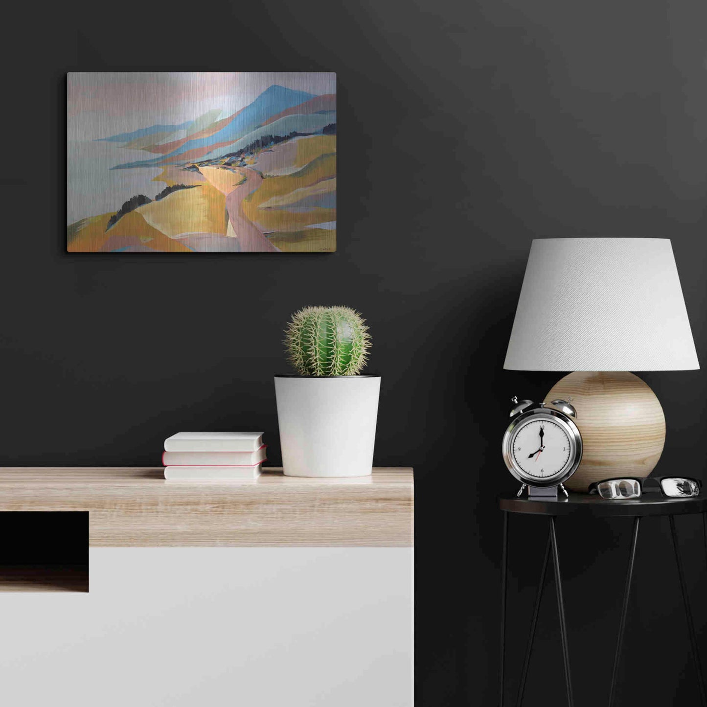 Luxe Metal Art 'Monterey to The Sea' by Pete Oswald, Metal Wall Art,24x16