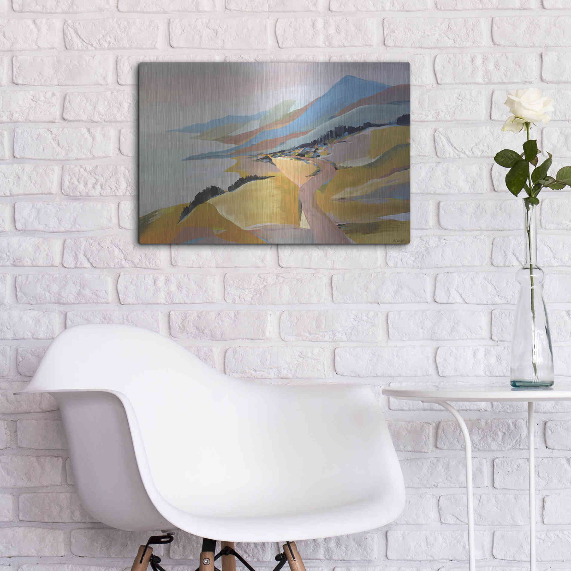 Luxe Metal Art 'Monterey to The Sea' by Pete Oswald, Metal Wall Art,24x16