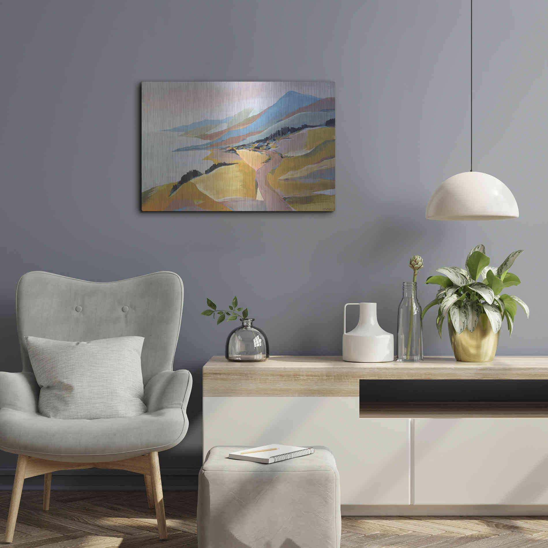 Luxe Metal Art 'Monterey to The Sea' by Pete Oswald, Metal Wall Art,24x16