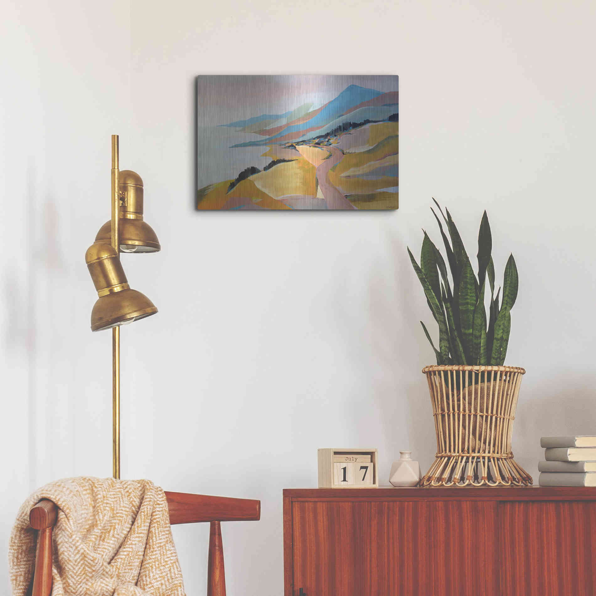 Luxe Metal Art 'Monterey to The Sea' by Pete Oswald, Metal Wall Art,24x16