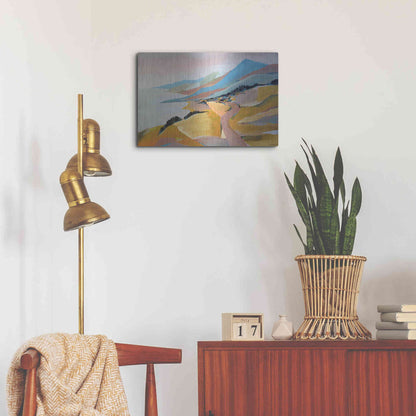 Luxe Metal Art 'Monterey to The Sea' by Pete Oswald, Metal Wall Art,24x16