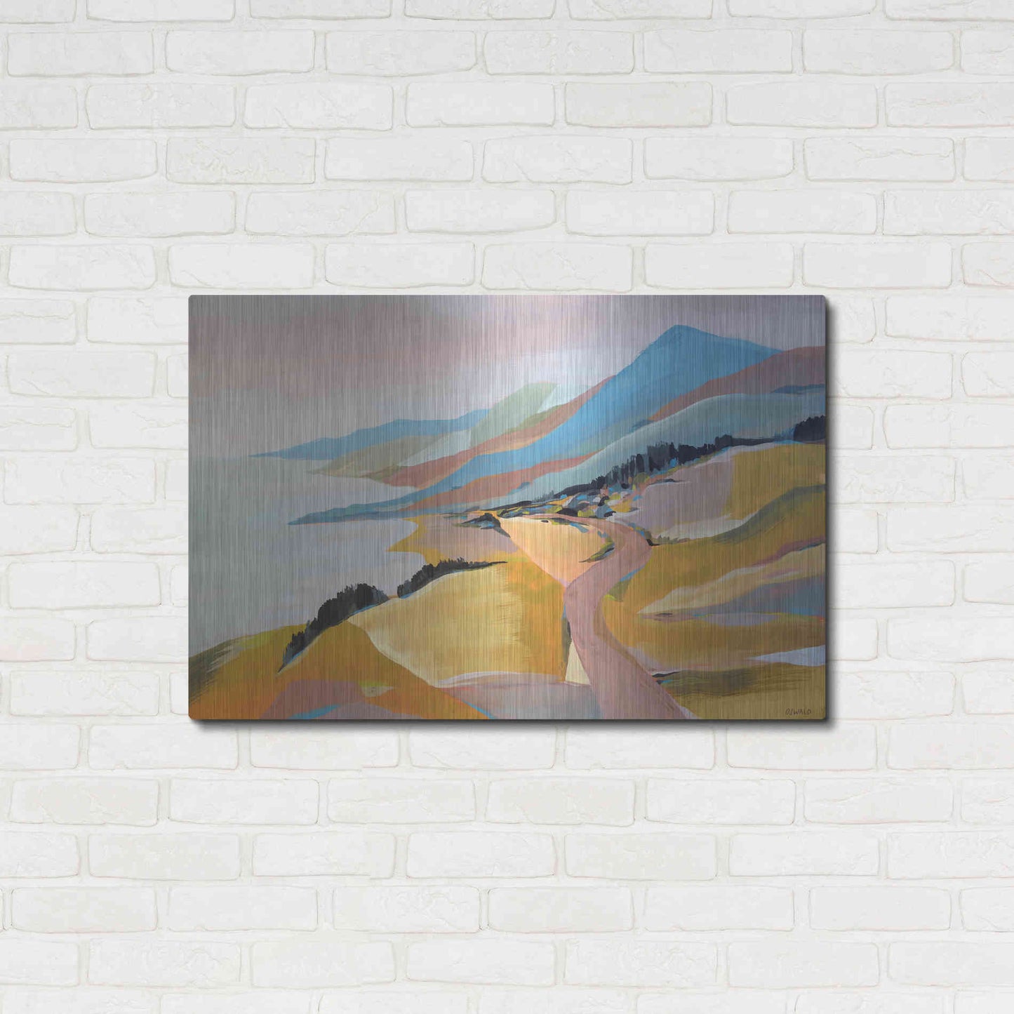 Luxe Metal Art 'Monterey to The Sea' by Pete Oswald, Metal Wall Art,36x24