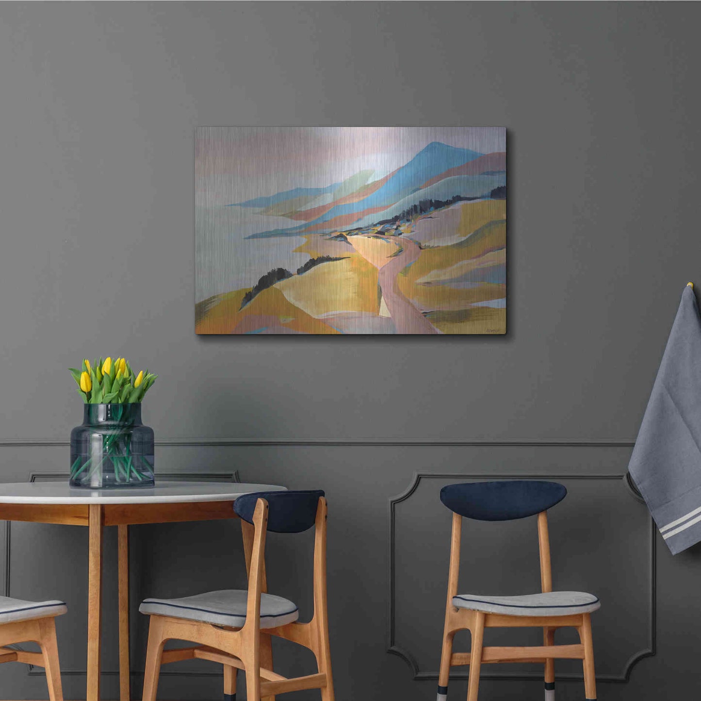 Luxe Metal Art 'Monterey to The Sea' by Pete Oswald, Metal Wall Art,36x24