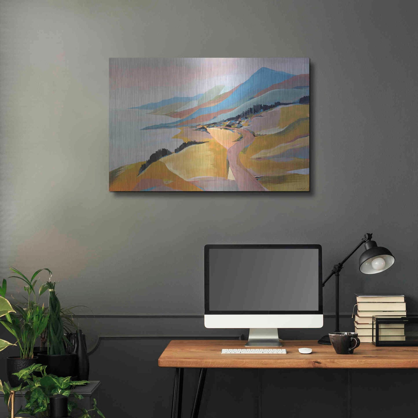 Luxe Metal Art 'Monterey to The Sea' by Pete Oswald, Metal Wall Art,36x24