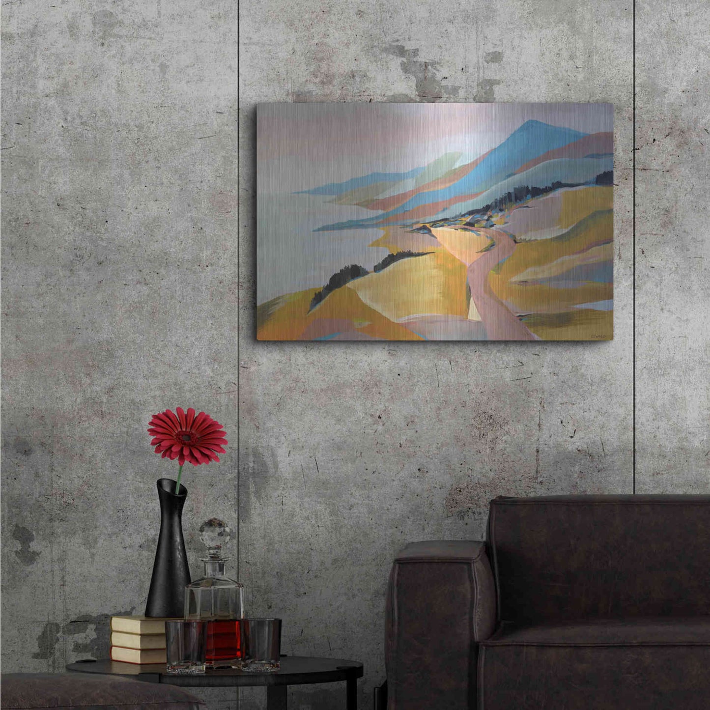 Luxe Metal Art 'Monterey to The Sea' by Pete Oswald, Metal Wall Art,36x24