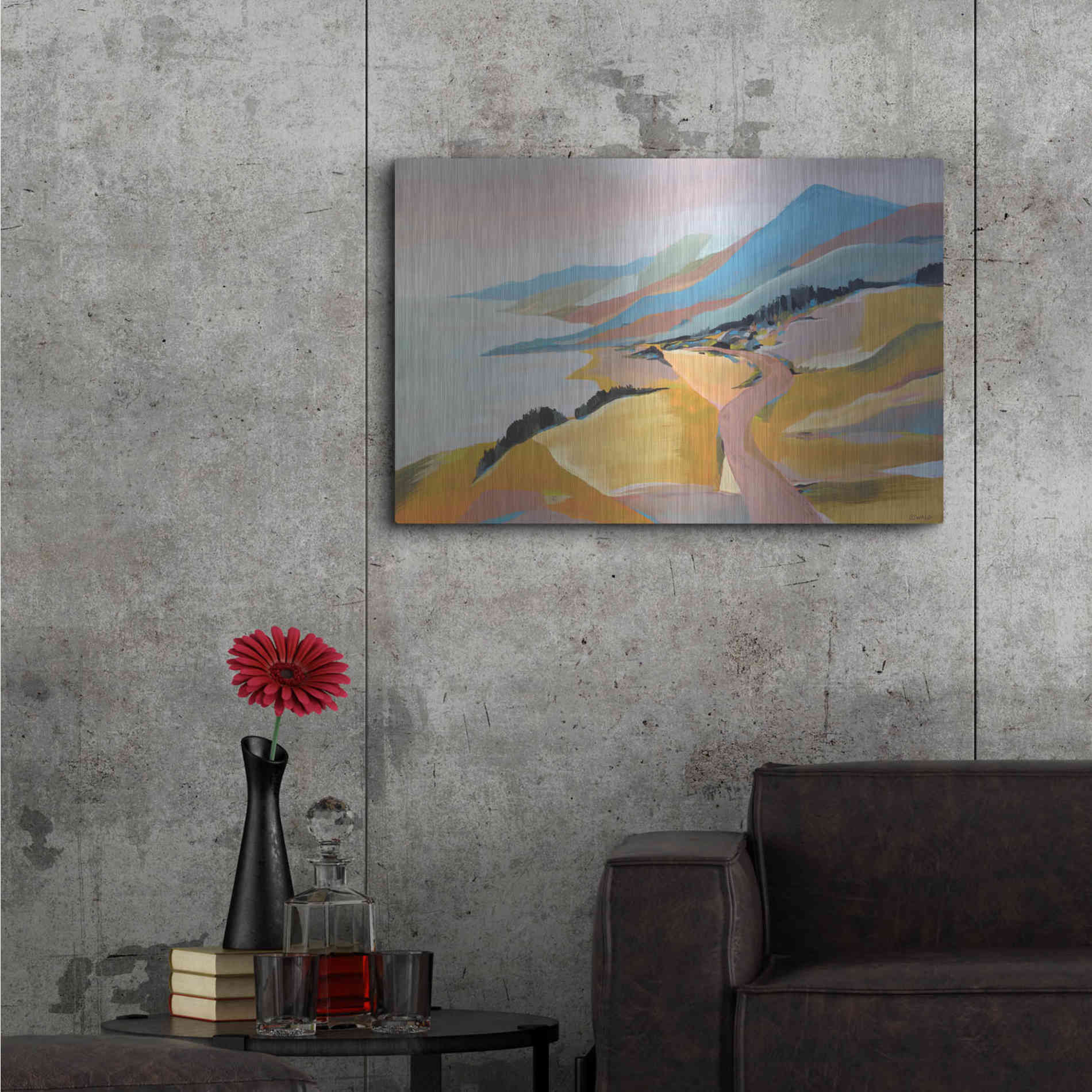 Luxe Metal Art 'Monterey to The Sea' by Pete Oswald, Metal Wall Art,36x24