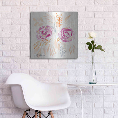 Luxe Metal Art 'Adore' by Kait Roberts, Metal Wall Art,24x24