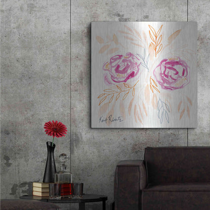 Luxe Metal Art 'Adore' by Kait Roberts, Metal Wall Art,36x36