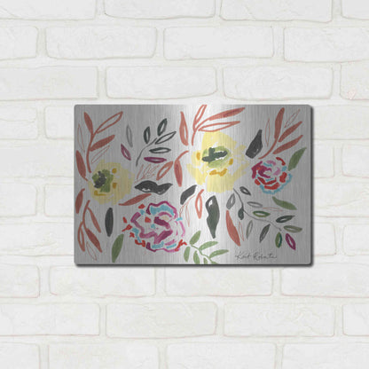 Luxe Metal Art 'Lipstick and Lemon' by Kait Roberts, Metal Wall Art,16x12