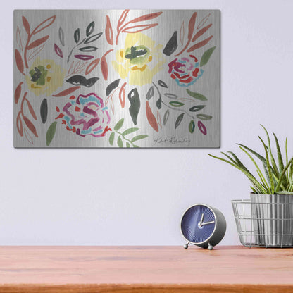 Luxe Metal Art 'Lipstick and Lemon' by Kait Roberts, Metal Wall Art,16x12