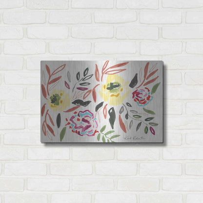 Luxe Metal Art 'Lipstick and Lemon' by Kait Roberts, Metal Wall Art,24x16