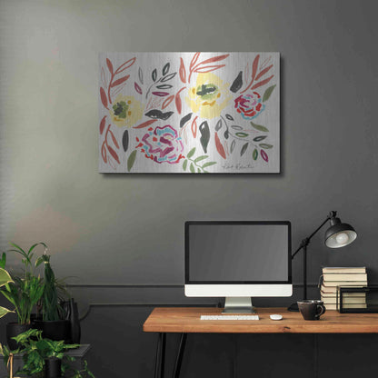 Luxe Metal Art 'Lipstick and Lemon' by Kait Roberts, Metal Wall Art,36x24