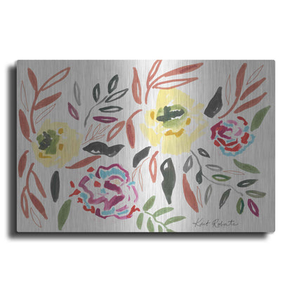 Luxe Metal Art 'Lipstick and Lemon' by Kait Roberts, Metal Wall Art