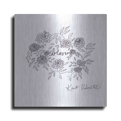 Luxe Metal Art 'Bloom, Bloom, Bloom' by Kait Roberts, Metal Wall Art