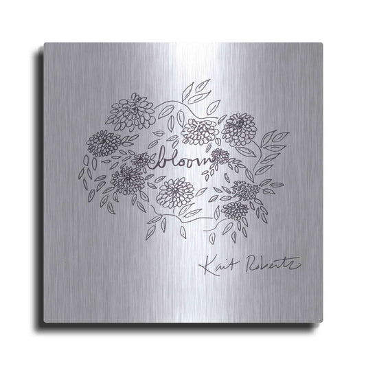 Luxe Metal Art 'Bloom, Bloom, Bloom' by Kait Roberts, Metal Wall Art