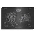 Luxe Metal Art 'Printing Press Blueprint Patent Chalkboard' Metal Wall Art