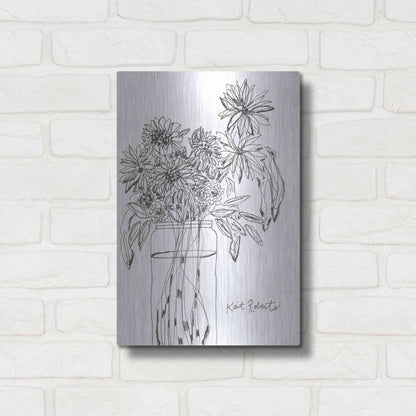 Luxe Metal Art 'Farm Grower' by Kait Roberts, Metal Wall Art,12x16