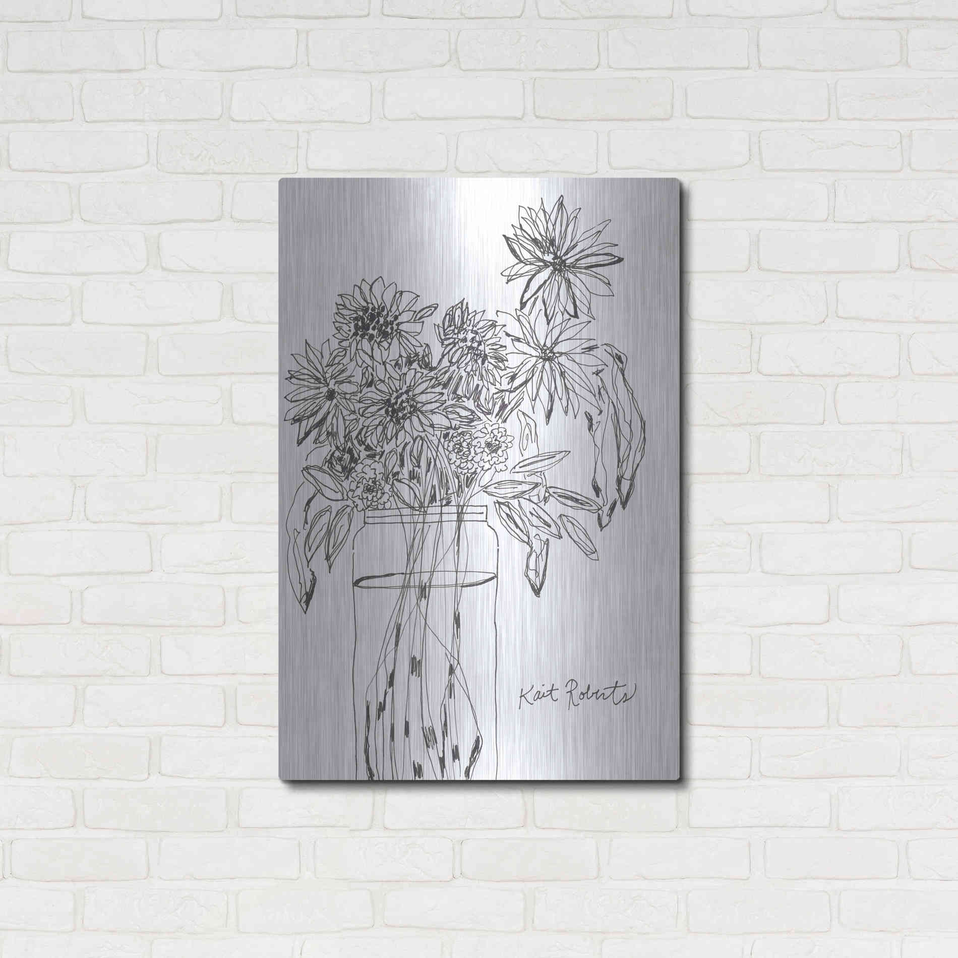 Luxe Metal Art 'Farm Grower' by Kait Roberts, Metal Wall Art,24x36