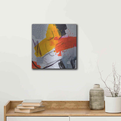 Luxe Metal Art 'Untitled 303' by Ira Ivanova, Metal Wall Art,12x12