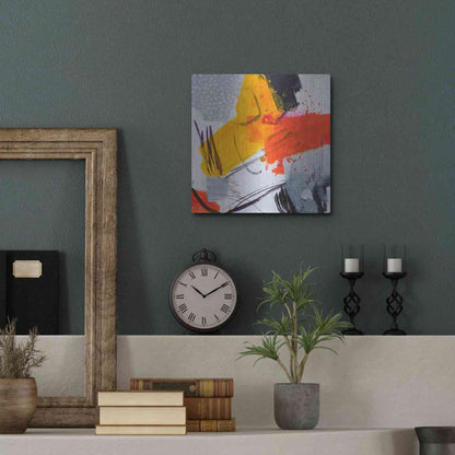 Luxe Metal Art 'Untitled 303' by Ira Ivanova, Metal Wall Art,12x12