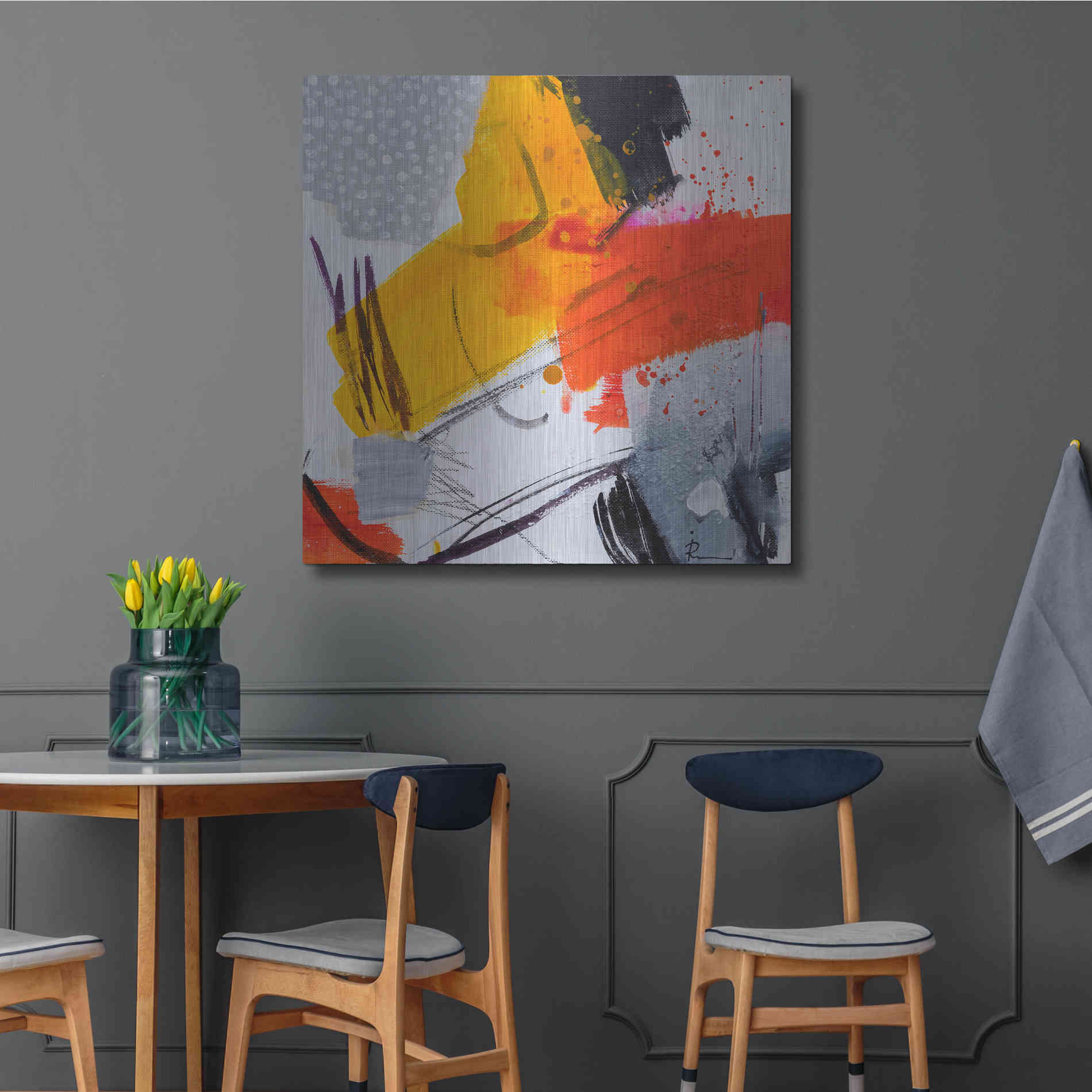 Luxe Metal Art 'Untitled 303' by Ira Ivanova, Metal Wall Art,36x36