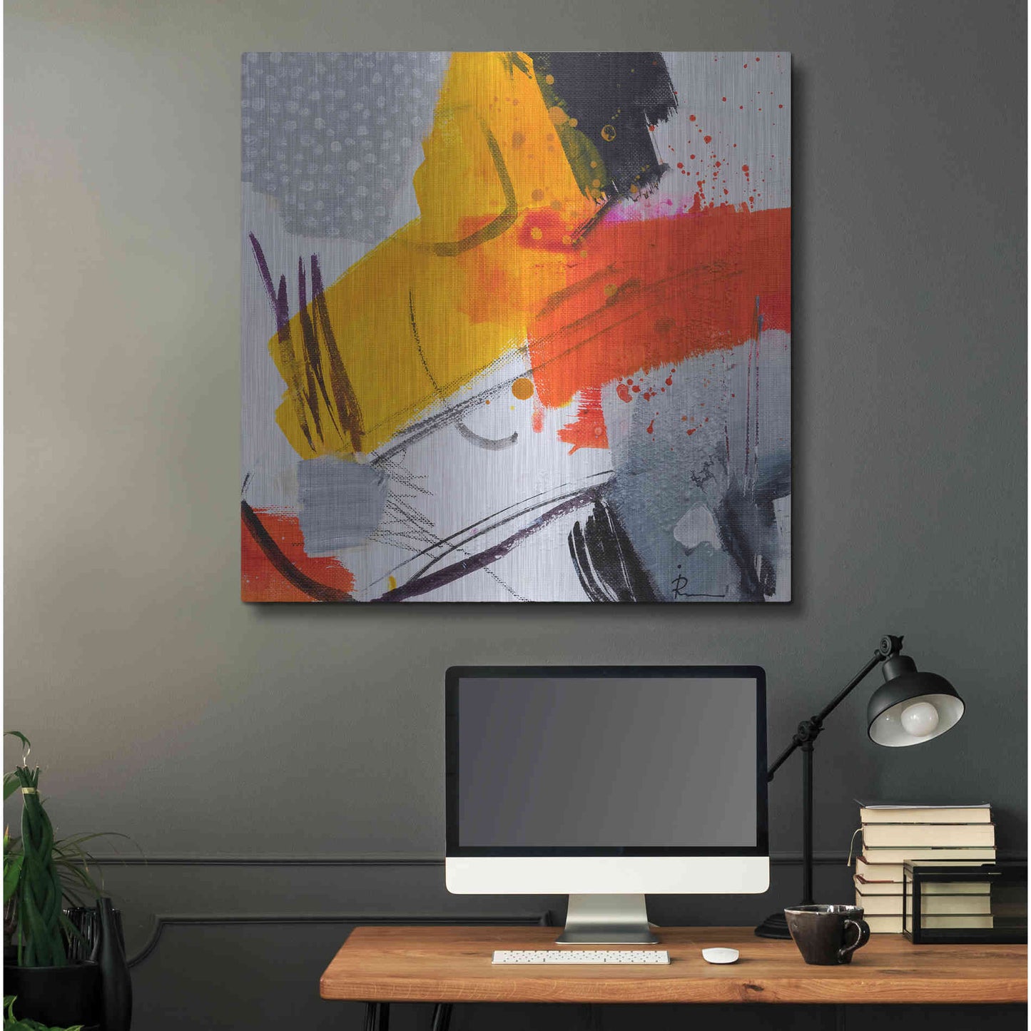 Luxe Metal Art 'Untitled 303' by Ira Ivanova, Metal Wall Art,36x36