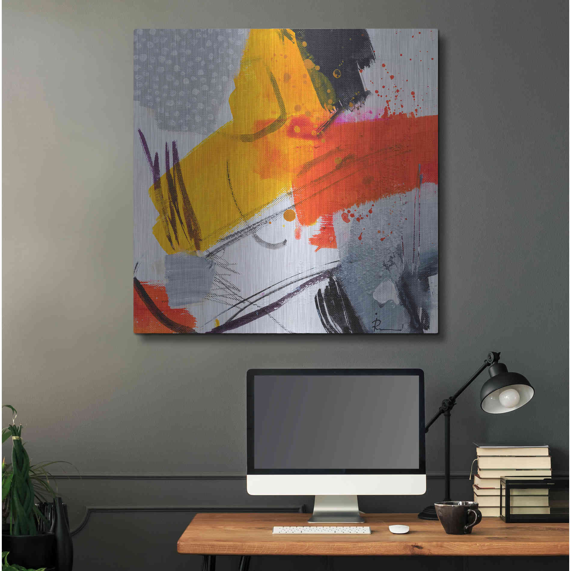 Luxe Metal Art 'Untitled 303' by Ira Ivanova, Metal Wall Art,36x36