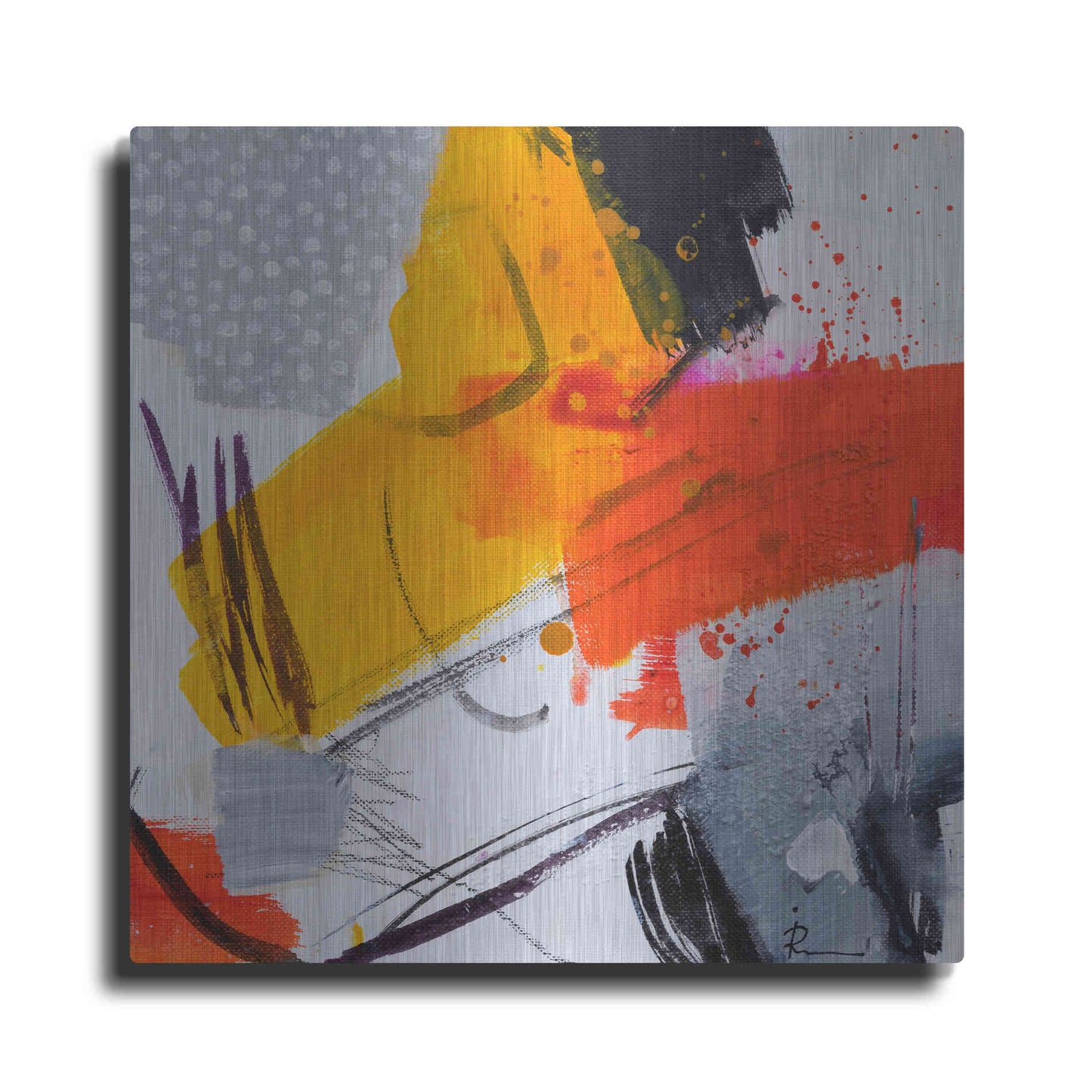 Luxe Metal Art 'Untitled 303' by Ira Ivanova, Metal Wall Art