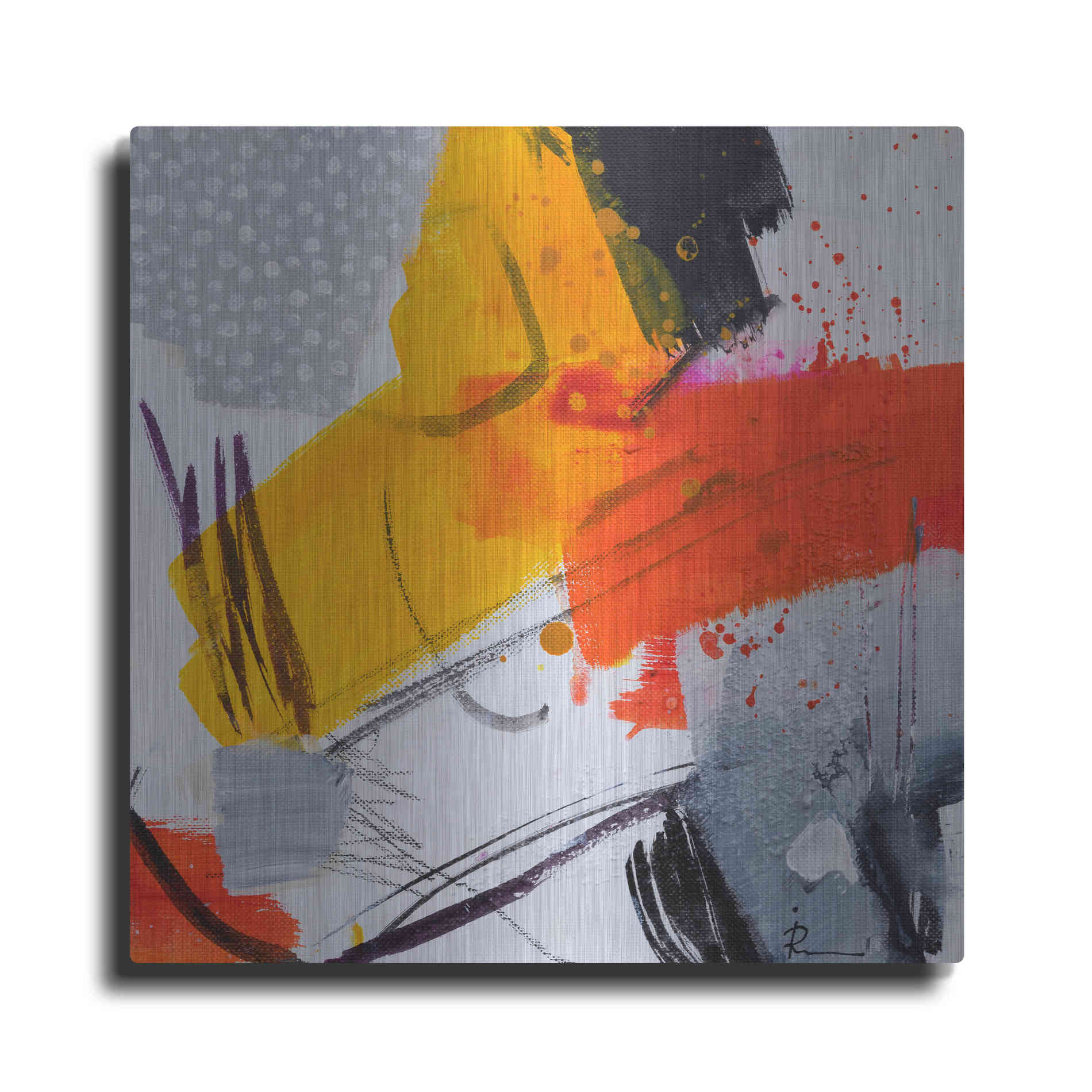 Luxe Metal Art 'Untitled 303' by Ira Ivanova, Metal Wall Art