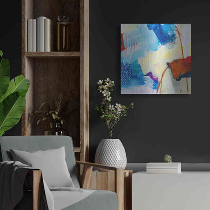 Luxe Metal Art 'Untitled 307' by Ira Ivanova, Metal Wall Art,24x24