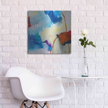 Luxe Metal Art 'Untitled 307' by Ira Ivanova, Metal Wall Art,24x24