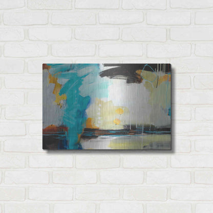 Luxe Metal Art 'Coast' by Ira Ivanova, Metal Wall Art,24x16