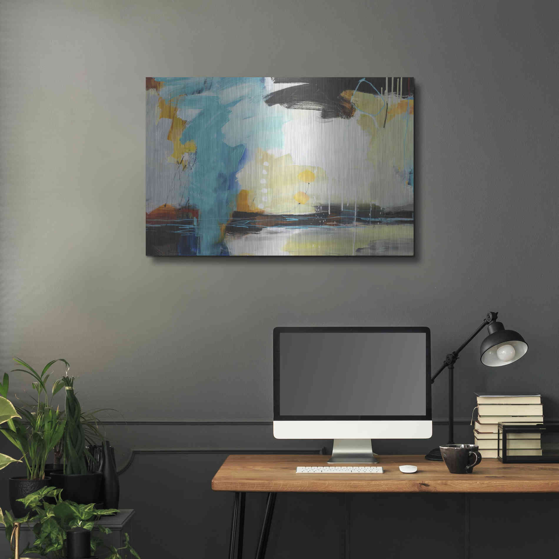 Luxe Metal Art 'Coast' by Ira Ivanova, Metal Wall Art,36x24