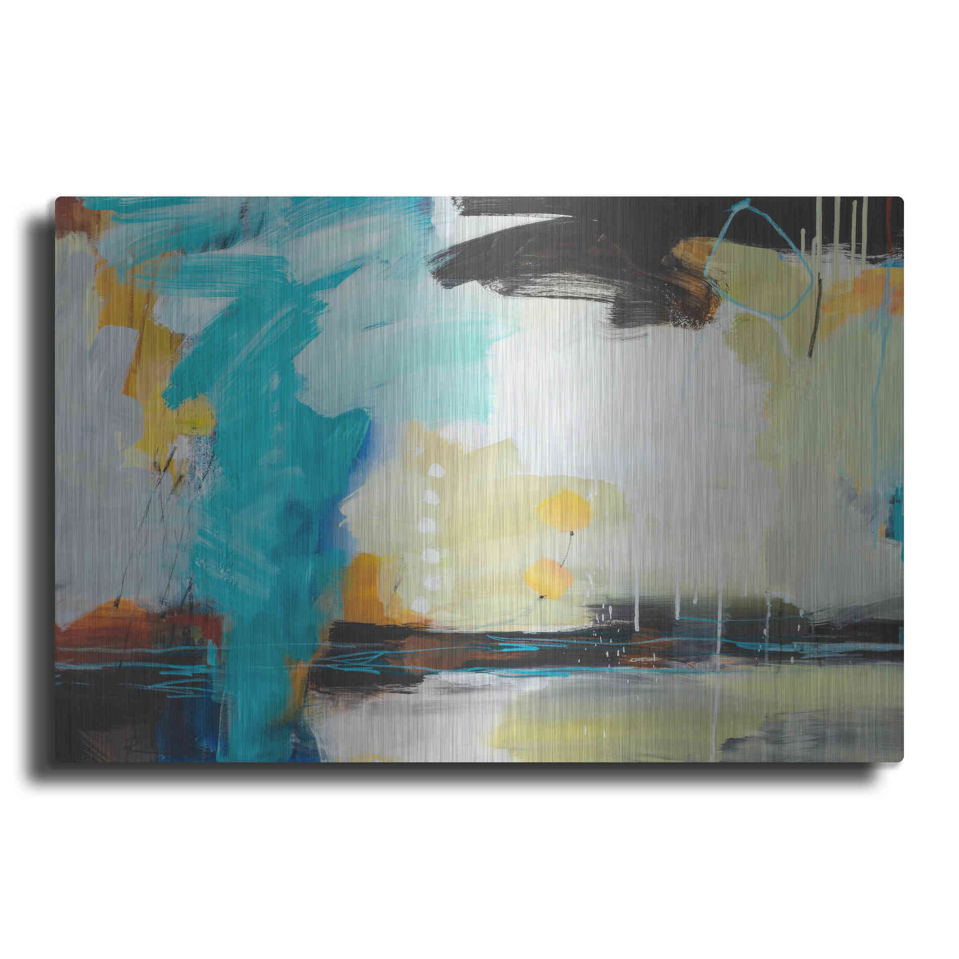 Luxe Metal Art 'Coast' by Ira Ivanova, Metal Wall Art