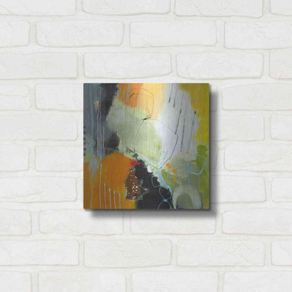 Luxe Metal Art 'Inspire 1' by Ira Ivanova, Metal Wall Art,12x12