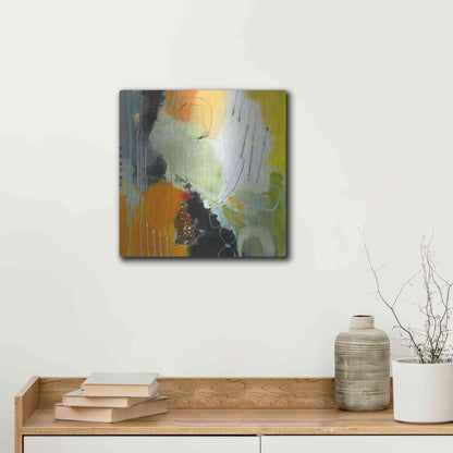 Luxe Metal Art 'Inspire 1' by Ira Ivanova, Metal Wall Art,12x12