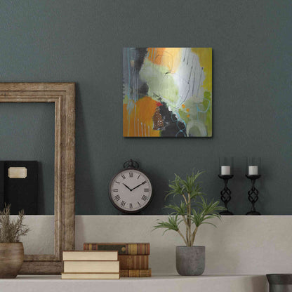 Luxe Metal Art 'Inspire 1' by Ira Ivanova, Metal Wall Art,12x12