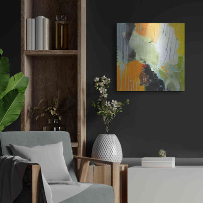 Luxe Metal Art 'Inspire 1' by Ira Ivanova, Metal Wall Art,24x24