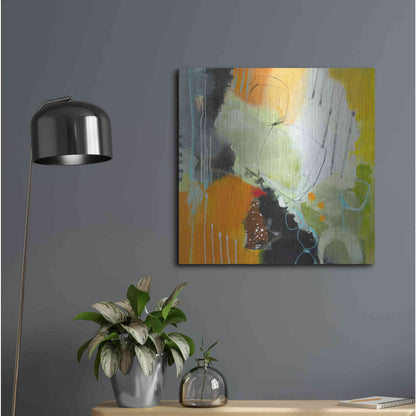 Luxe Metal Art 'Inspire 1' by Ira Ivanova, Metal Wall Art,24x24